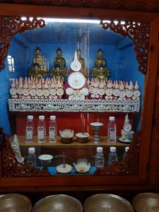 Offerings inside the Karmapa temple