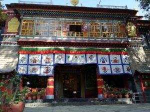 Entrence of the temple at Norbulingka institute