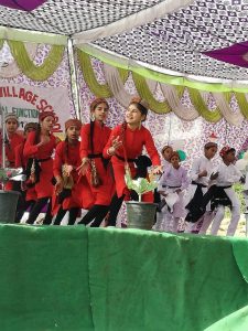 Celebrations and performances at Gamru village school for underprivileged children.